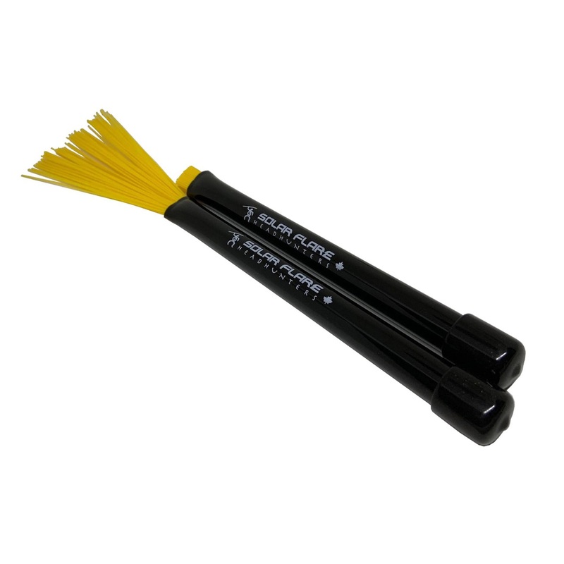 Headhunters Creations Solar Flare Yellow Nylon Brushes