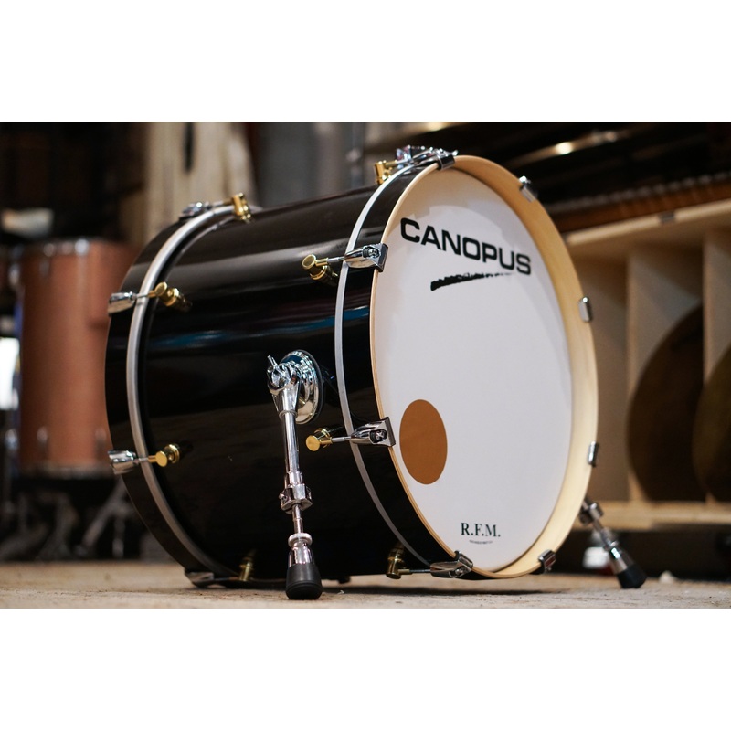 Canopus 14x20" RFM Maple Bass Drum - Black Lacquer