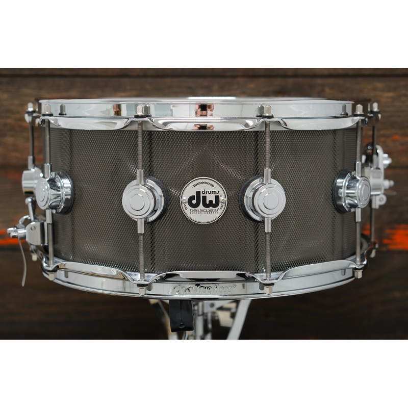 DW 6.5x14" Collector's Series Knurled Black Nickel Over Steel Snare Drum - 2021