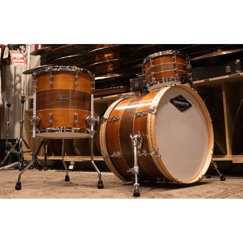 Craviotto 12/14/20" Walnut/Mahogany Drum Set - 2024