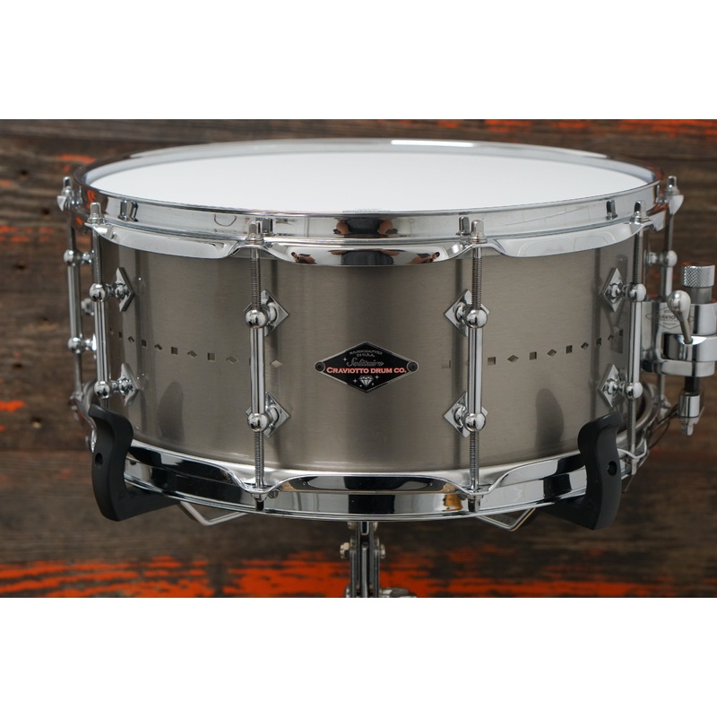 Craviotto 6x14" Solitaire Titanium Snare Drum - Pewter