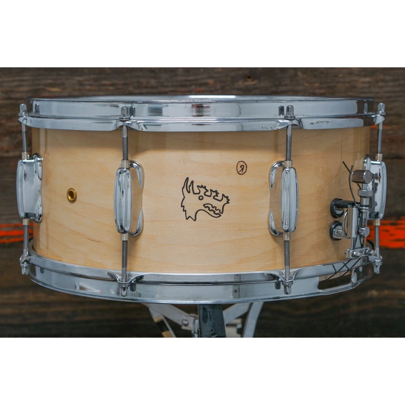 Custom 6.5x14" True Blonde Dragon Wolf Snare Drum