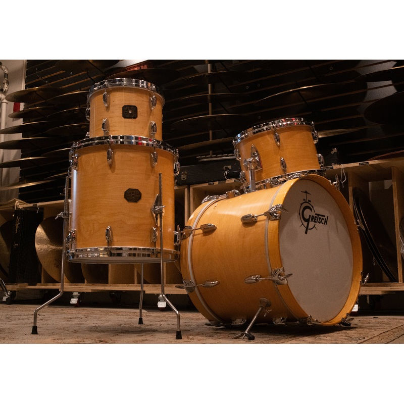 Gretsch 12/14/18" Drum Set - 1970s Satin Natural - Refin