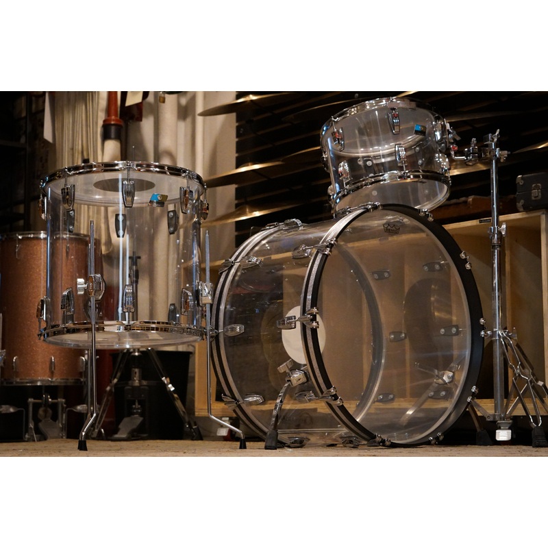 Ludwig 13/16/24" Pro Beat Drum Set - Clear Vistalite