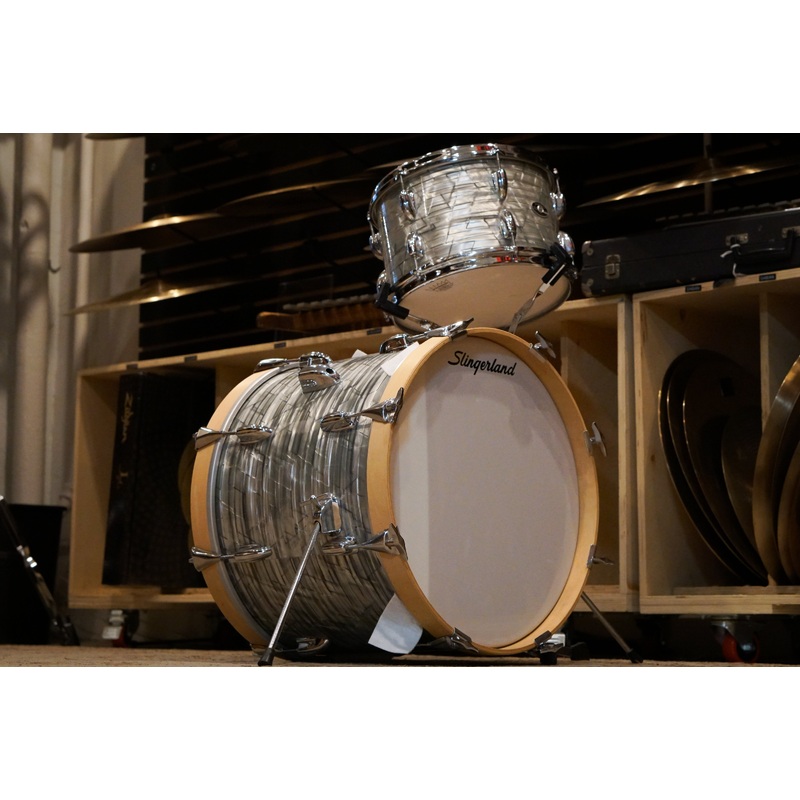 Slingerland 12/18" Drum Set - 1970s Light Blue Pearl