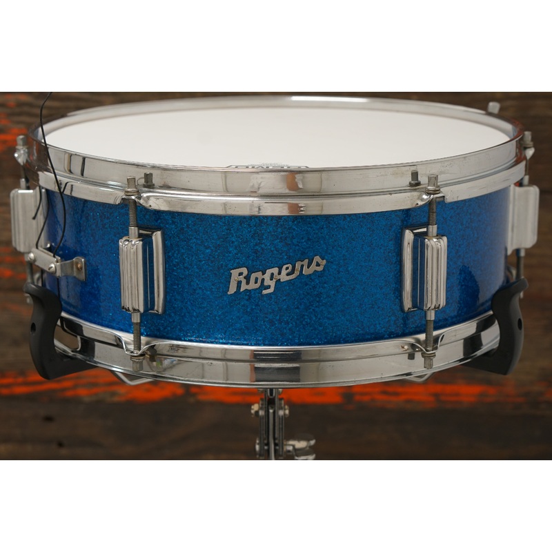 Rogers 5x14" Luxor Snare Drum - 1960s Blue Sparkle
