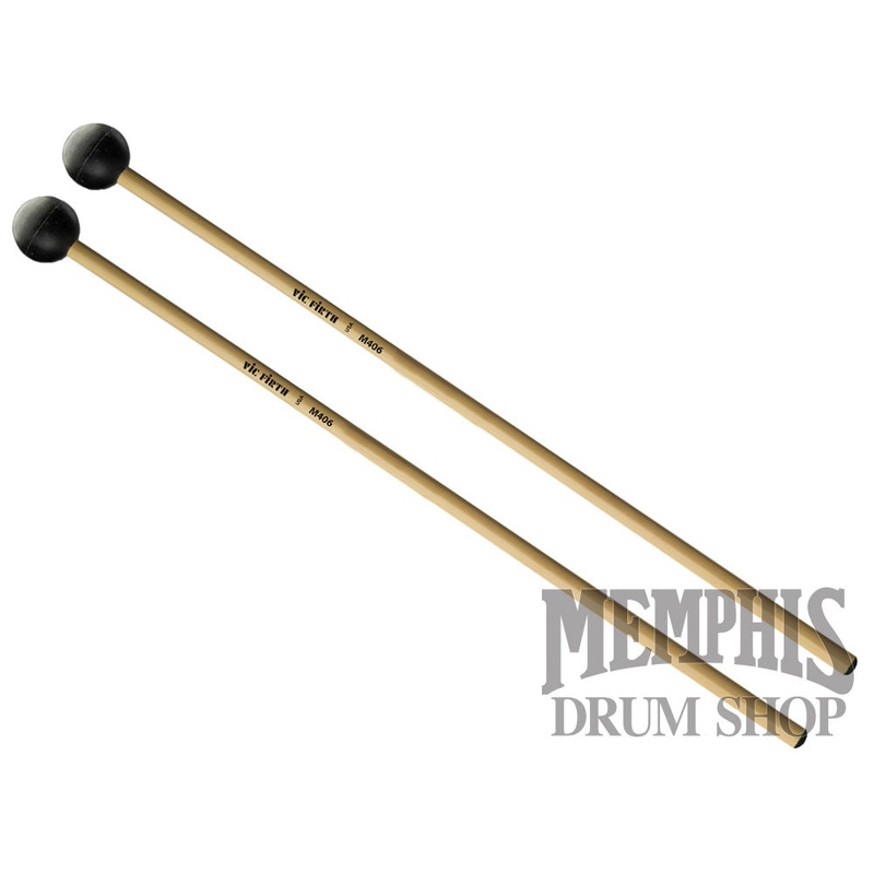 Vic Firth Articulate Series Xylophone Bells Glockenspiel Mallets - Extra Soft Rubber, Round M406
