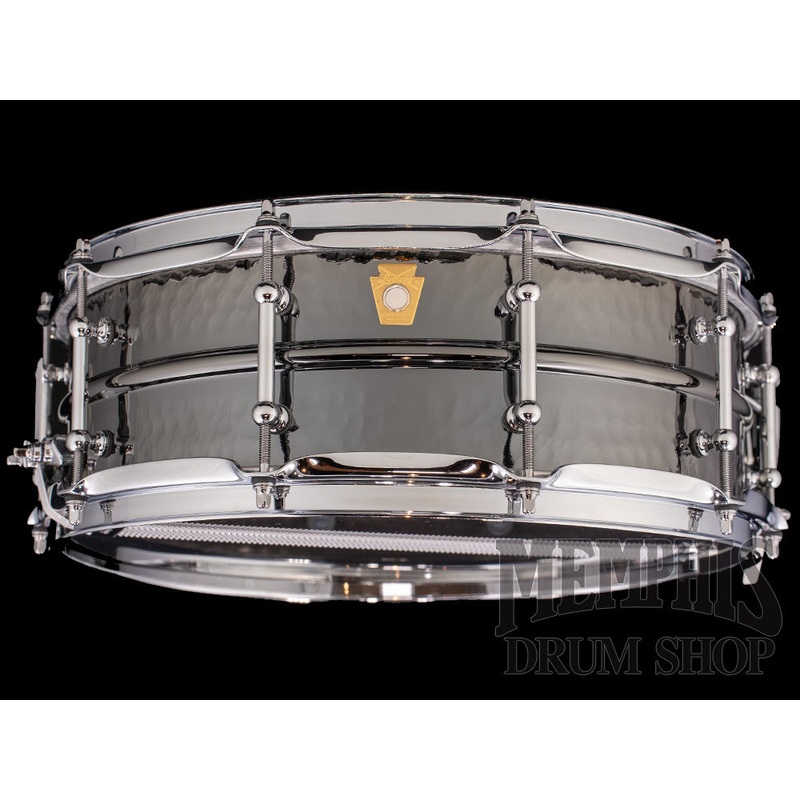 Ludwig 14x5 Black Beauty Hammered Snare Drum with Tube Lugs