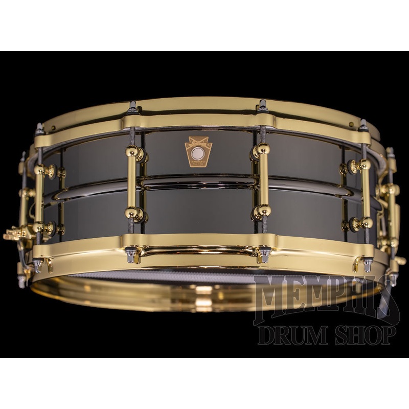 Ludwig 14x5 Black Beauty Snare Drum with Brass Hardware and Tube Lugs