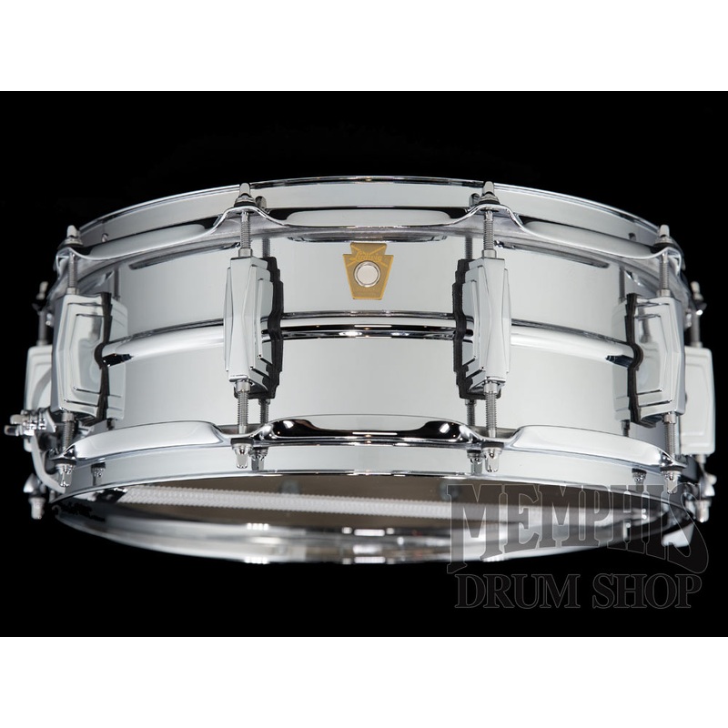 Ludwig 14x5 Chrome Over Brass Snare Drum