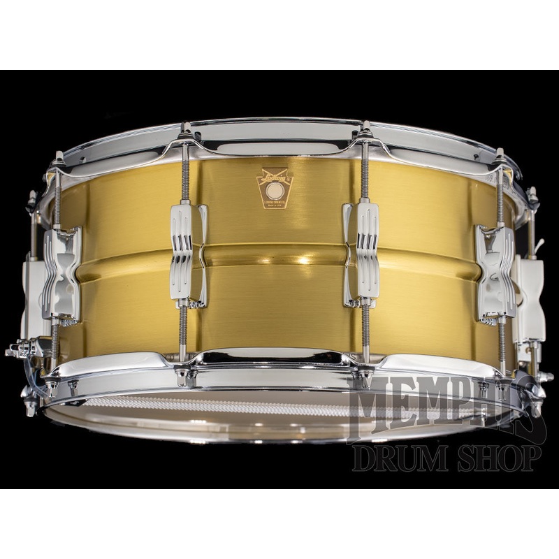 Ludwig 14x6.5 Acro Brass Snare Drum with P86C Throw-Off