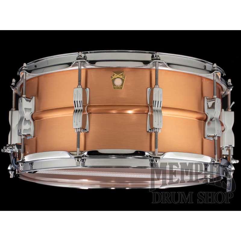 Ludwig 14x6.5 Acro Copper Snare Drum with P86C Throw-Off