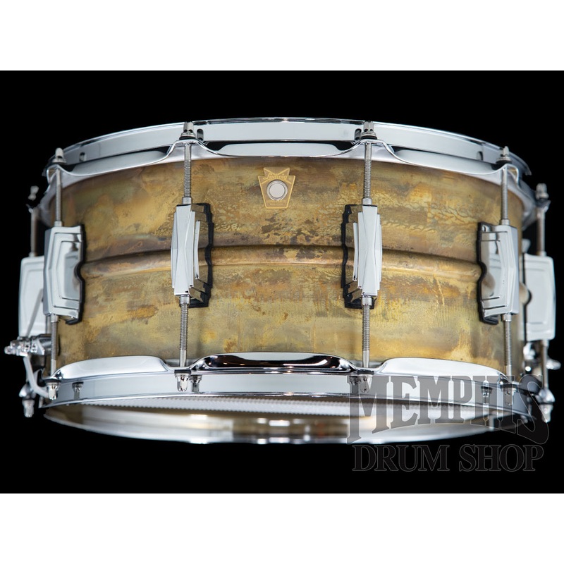 Ludwig 14x6.5 Raw Brass Phonic Snare Drum