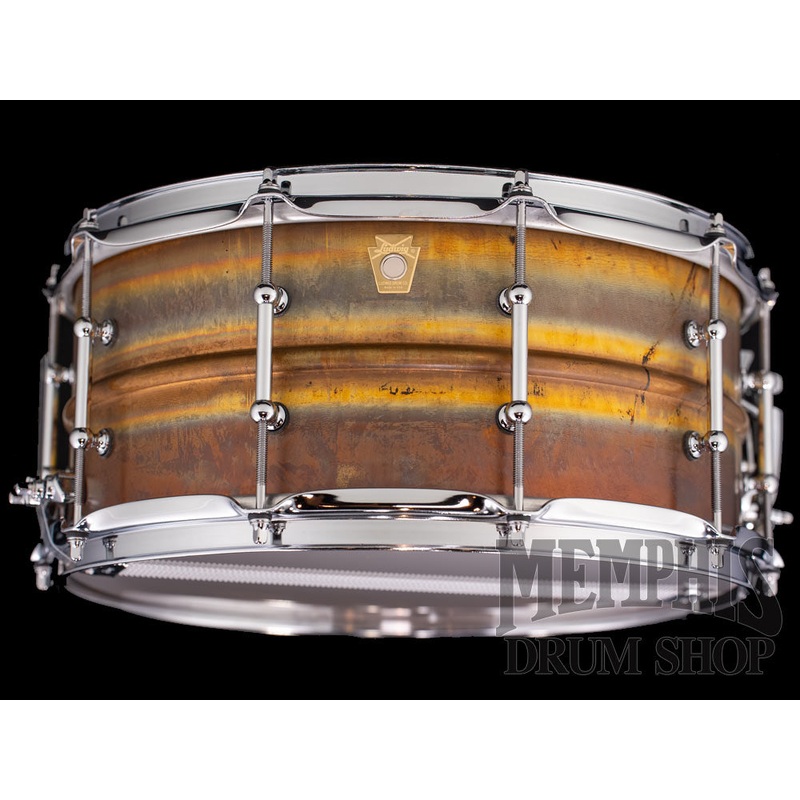 Ludwig 14x6.5 Raw Bronze Phonic Snare Drum with Tube Lugs