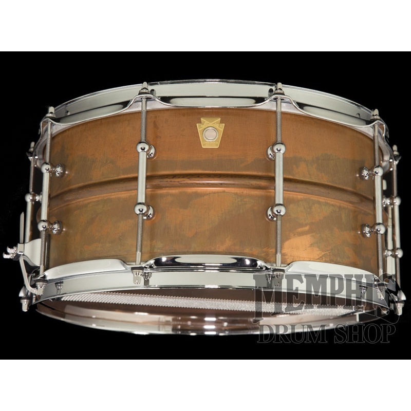 Ludwig 14x6.5 Raw Copperphonic Snare Drum with Tube Lugs