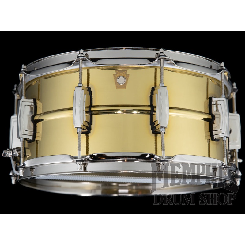 Ludwig 14x6.5 Super Brass Snare Drum with Nickel Hardware