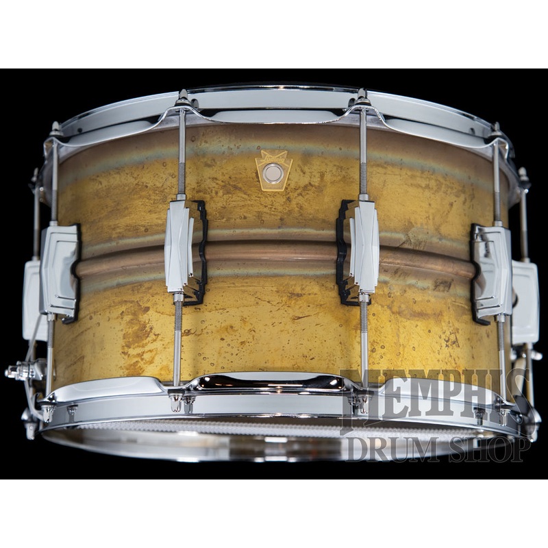 Ludwig 14x8 Raw Brass Phonic Snare Drum