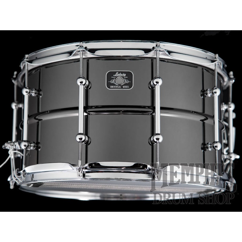 Ludwig 14x8 Universal Black Brass Snare Drum
