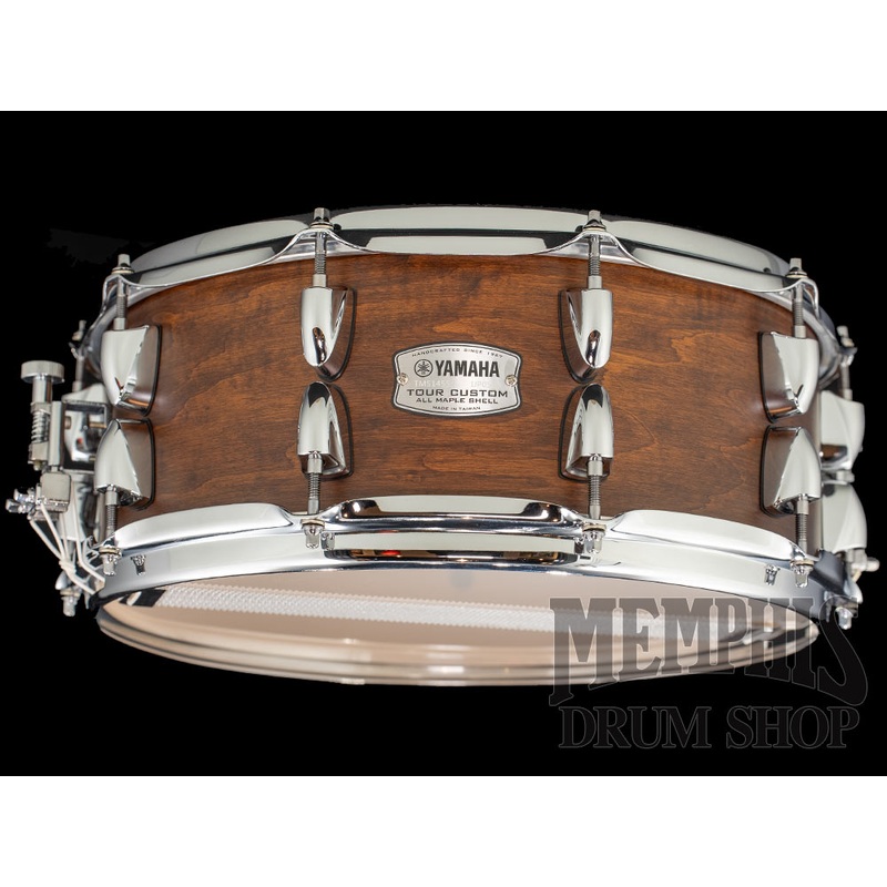 Yamaha 14x5.5 Tour Custom Maple Snare Drum - Chocolate Satin
