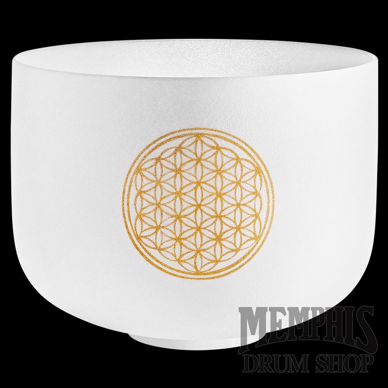 Meinl Sonic Energy Planetary Tuned Crystal Singing Bowl 10", Flower of Life