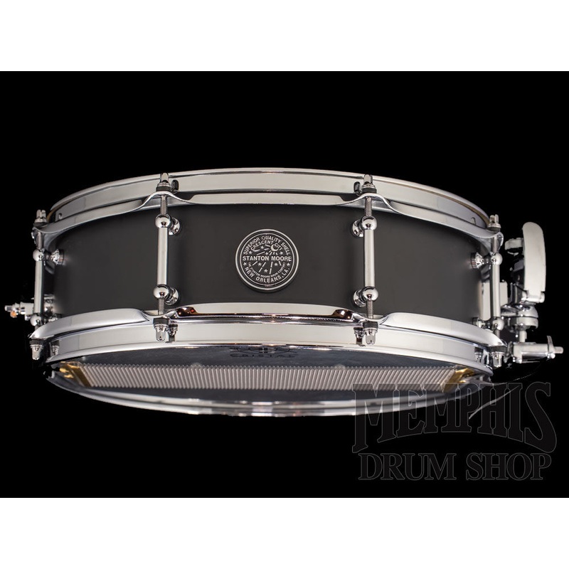 Stanton Moore Drum Company 14x4.5 Spirit of New Orleans Carbon Steel Snare Drum - Matte Black