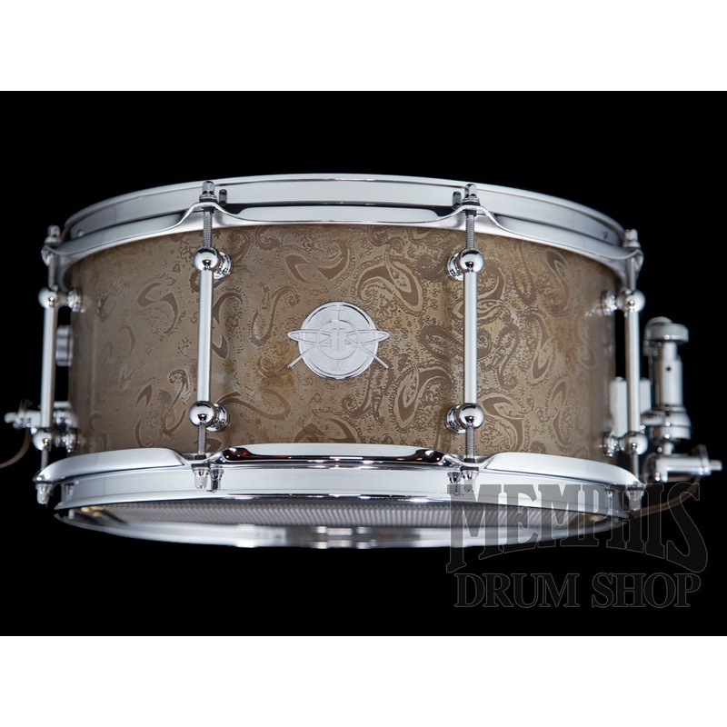 Dunnett Classic 14x6.5 James Trussart Rust O Matic Full Paisley Steel Snare Drum