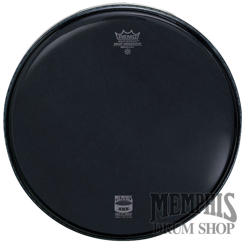 Remo Ebony Suede Emperor 22" Bass Drumhead