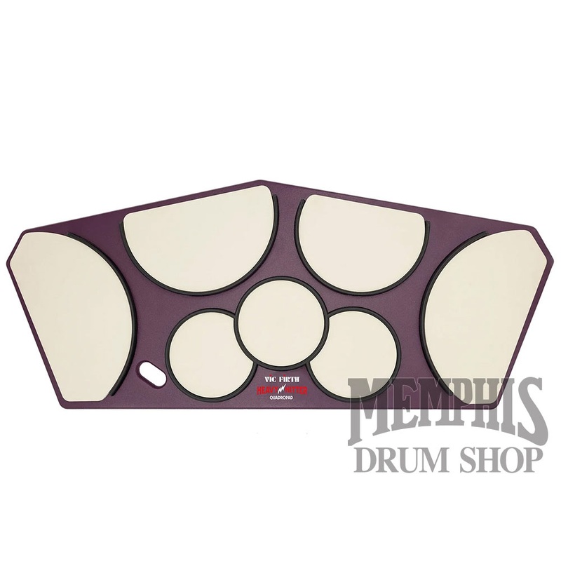 Vic Firth Heavy Hitter Quadropad (Quad Pad) Small Tenor Practice Pad with Rims