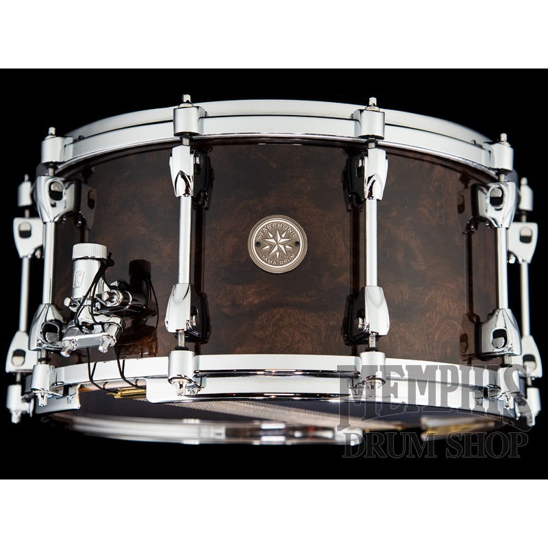 Tama 14x7 Starphonic Walnut Snare Drum - Gloss Black Walnut Burl