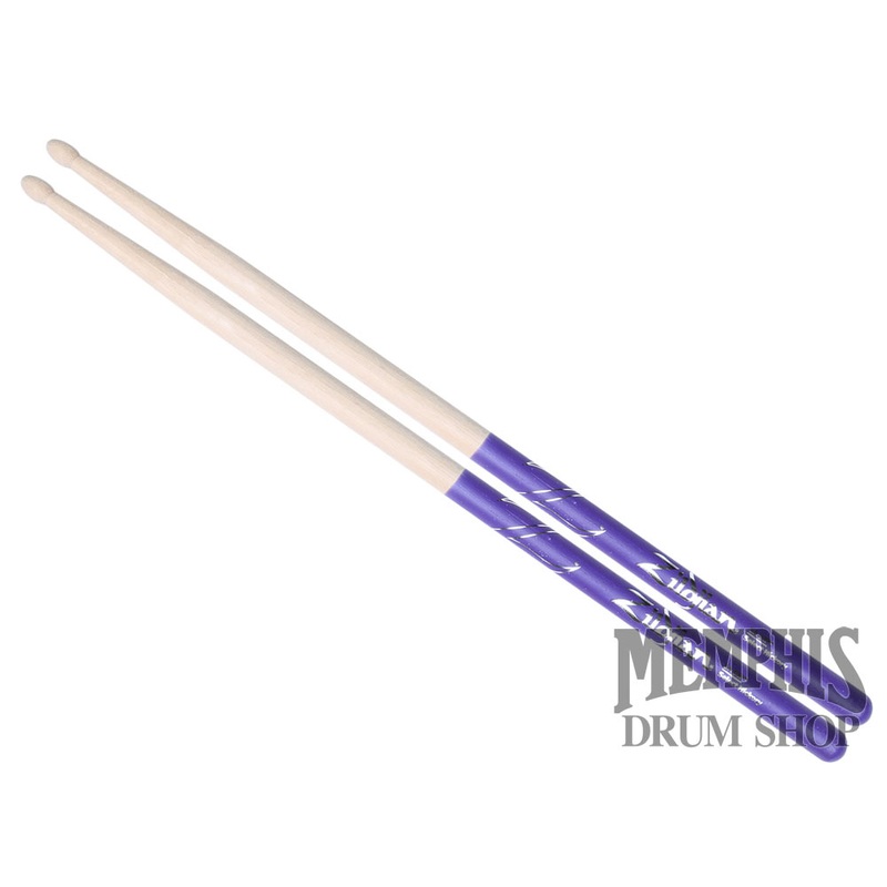 Zildjian Dip Series - 5A Wood Tip Purple Dip Drumsticks Z5ADP
