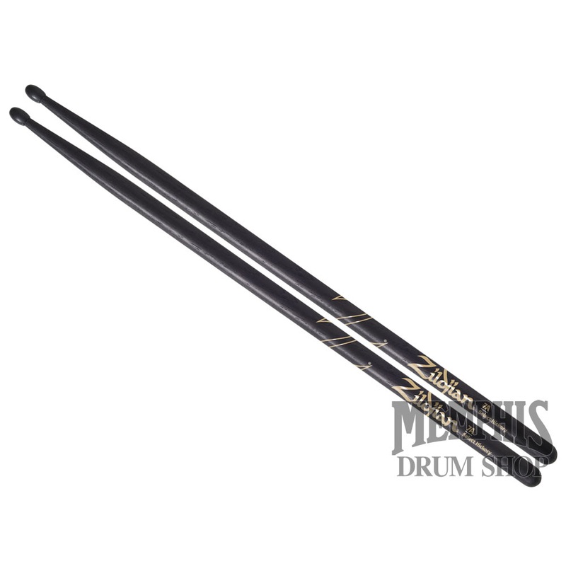 Zildjian Hickory Series - 7A Nylon Tip Black Drumsticks Z7ANB