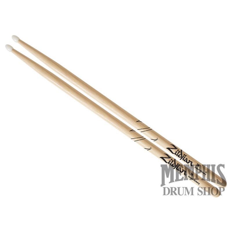 Zildjian Hickory Series - 7A Nylon Tip Natural Drumsticks Z7AN