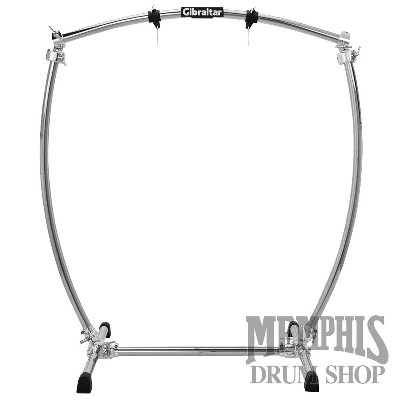 Gibraltar Curved Bar Gong Stand with Chrome Clamps GCSCG-L