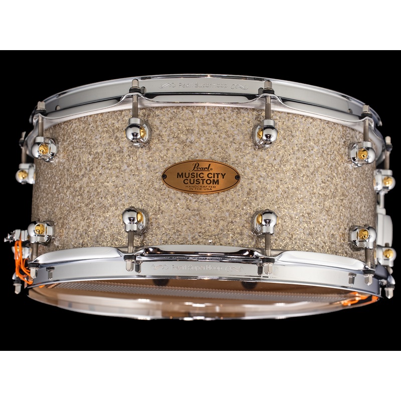 Pearl 14x6.5 Music City Custom Solid Maple Snare Drum - Diamond Glitter
