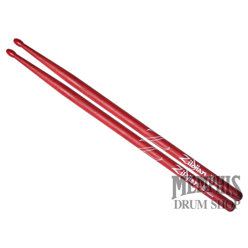 Zildjian Hickory Series - 5B Nylon Tip Red Drumsticks Z5BNR