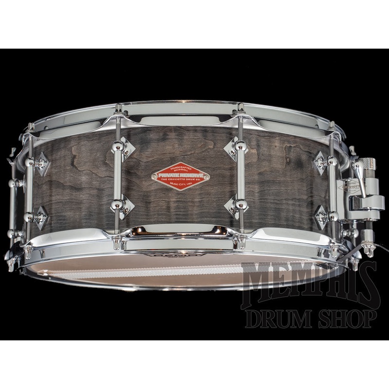 Craviotto 14x5.5 Private Reserve Curly Maple Snare Drum - Grey Stain