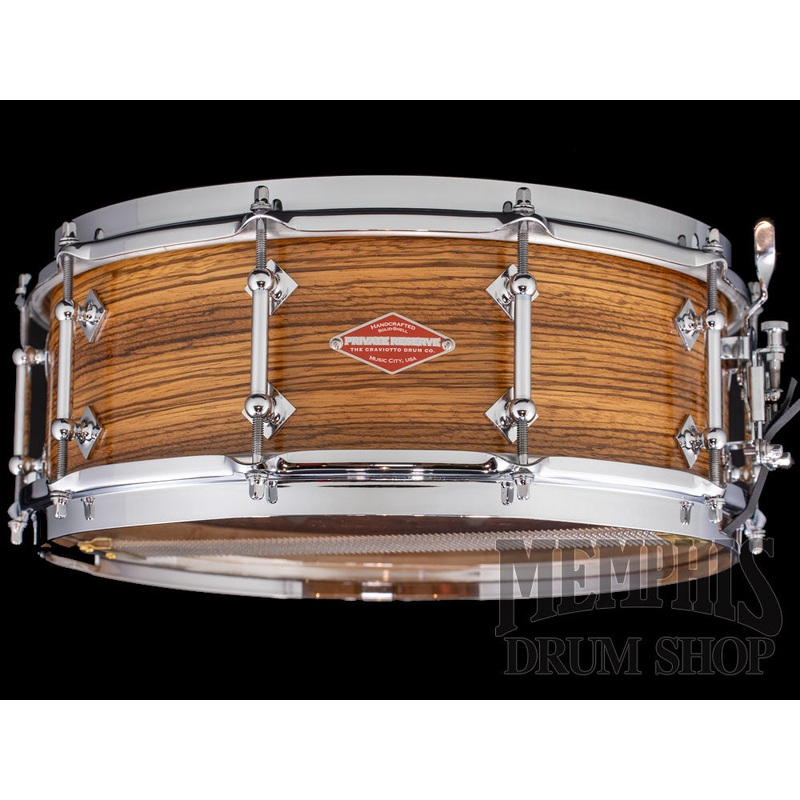 Craviotto 14x5.5 Private Reserve Zebrawood Snare Drum