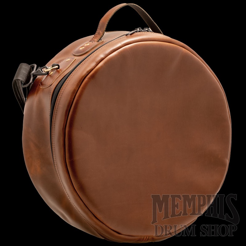 Glenn Cronkhite 14x6.5 Leather Snare Drum Bag - Canyon Sunrise