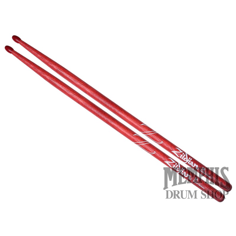 Zildjian Hickory Series - 5A Nylon Tip Red Drumsticks Z5ANR