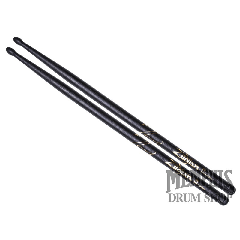Zildjian Hickory Series - 5B Wood Tip Black Drumsticks Z5BB