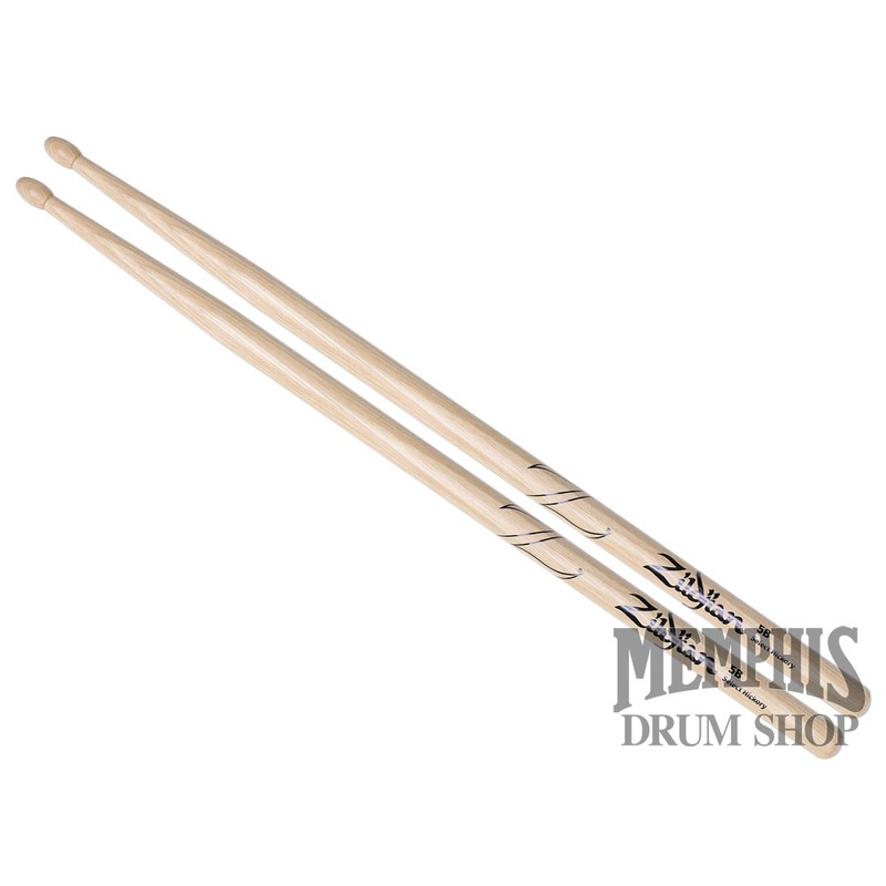 Zildjian Hickory Series - 5B Wood Tip Natural Drumsticks Z5B