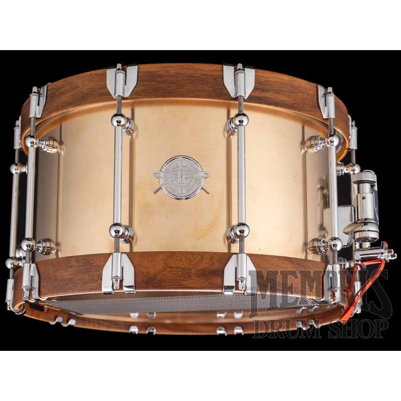 Dunnett Classic 14x8 Model K Kast Bronze Snare Drum with Acacia Metal Wood Hoops
