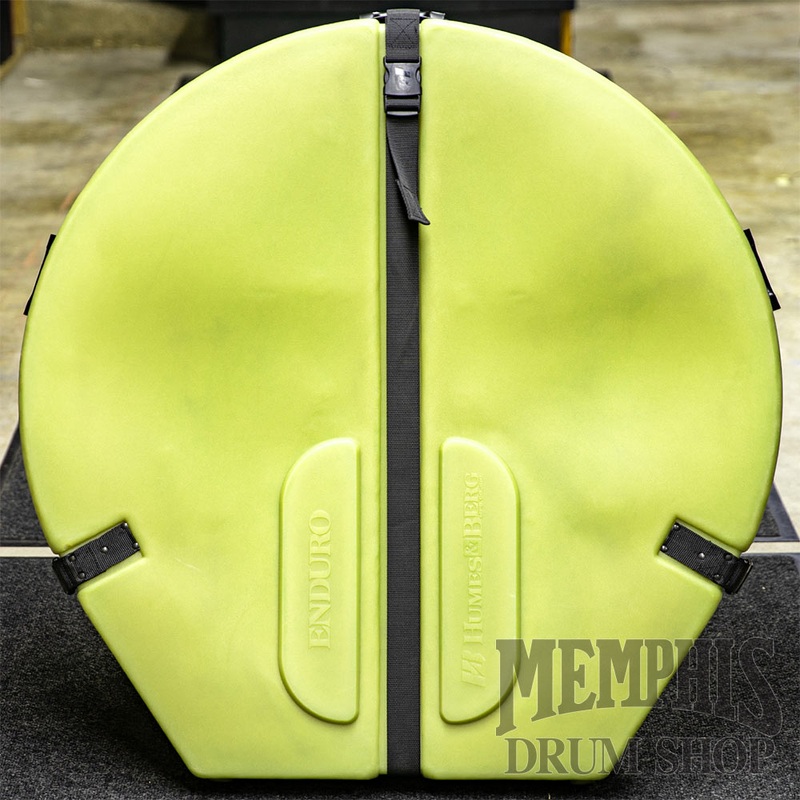 Humes & Berg 32" Enduro Gong Case with Pro Lining - Lime
