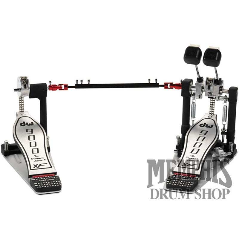 DW 9000 Series Double Bass Drum Pedal with Bag - XF Extended Footboard