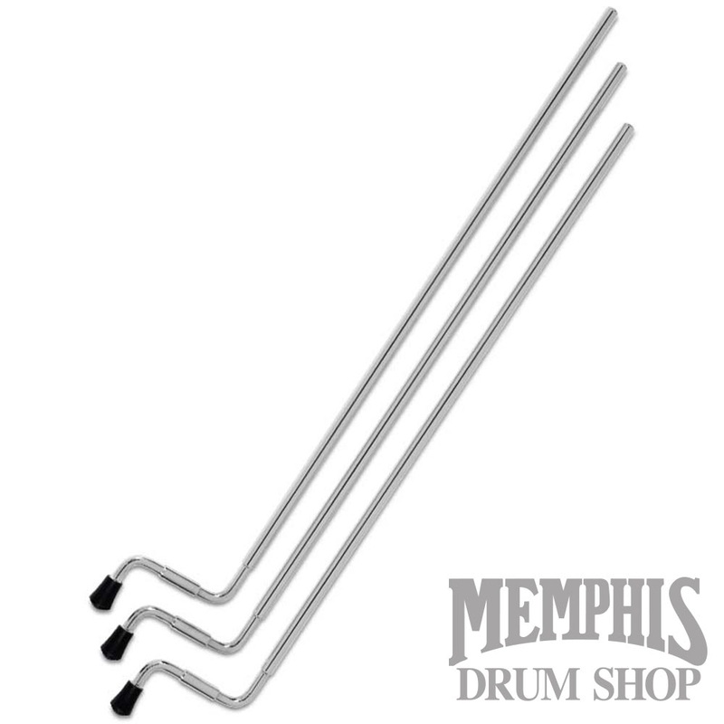 DW Long Length Aluminum Floor Tom Legs 27" - Chrome (3 Pack)