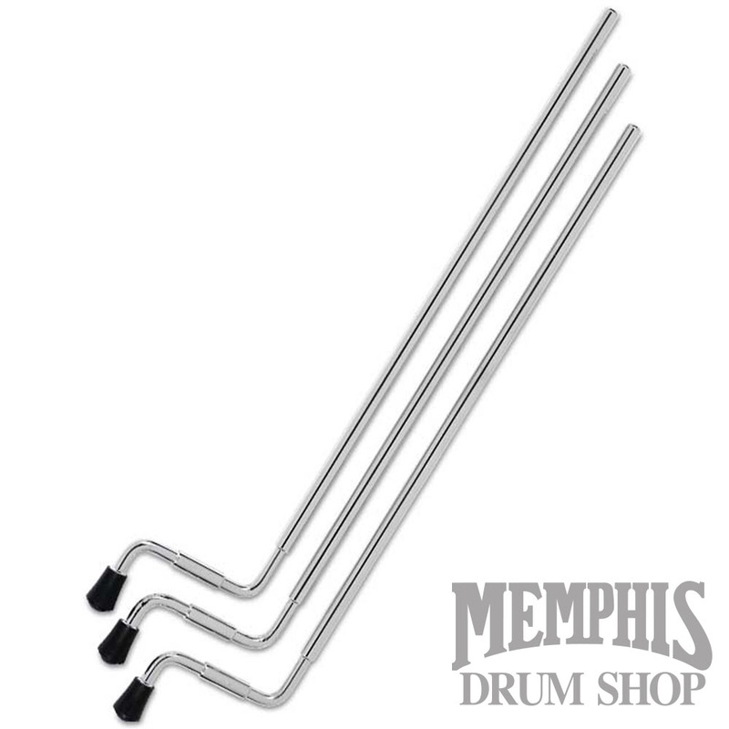 DW Standard Length Aluminum Floor Tom Legs 21" - Chrome (3 Pack)