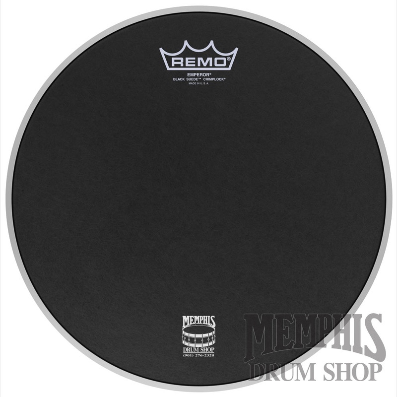 Remo Black Suede Emperor 13" Marching Drumhead - Crimplock