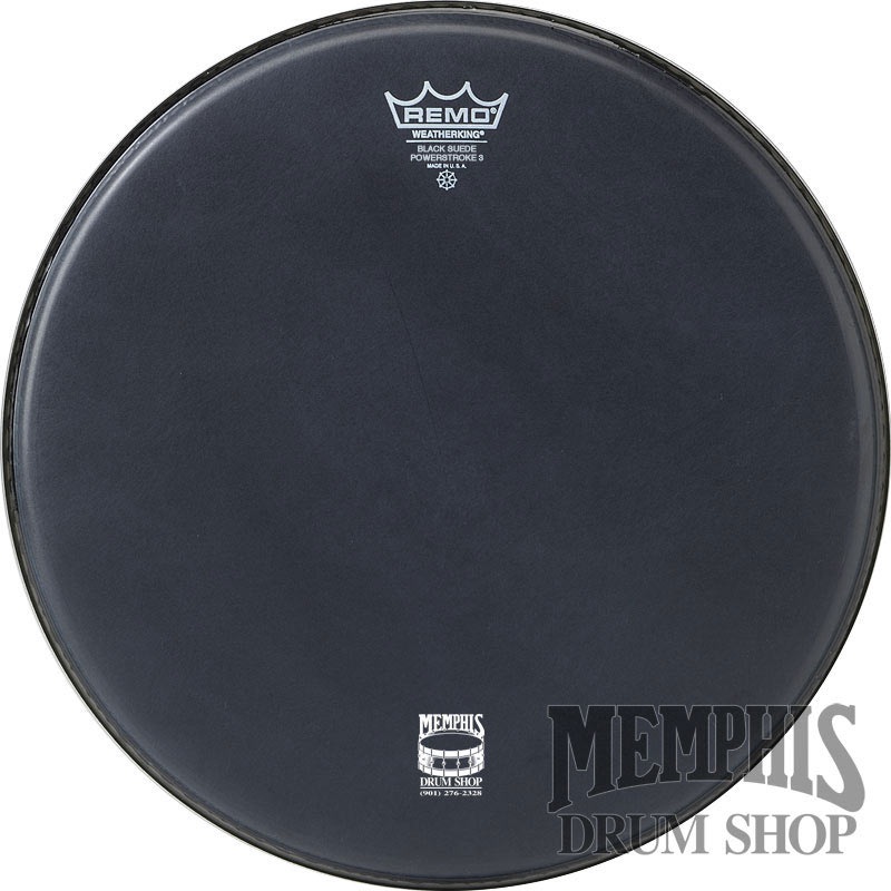 Remo Black Suede Powerstroke P3 18" Bass Drumhead