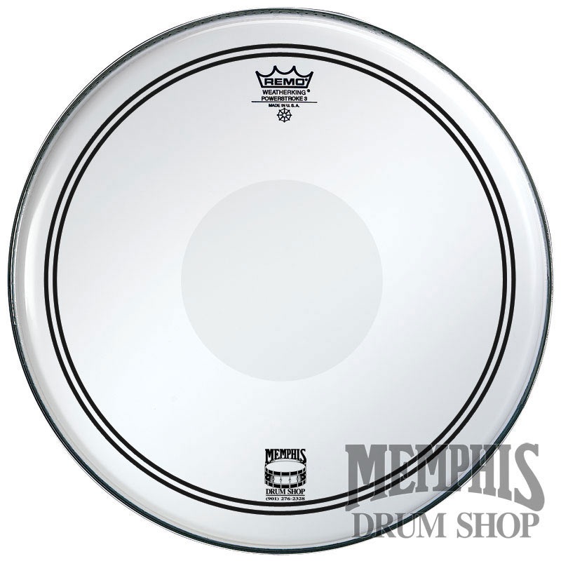 Remo Clear Powerstroke P3 14" Drumhead - Clear Dot On Top