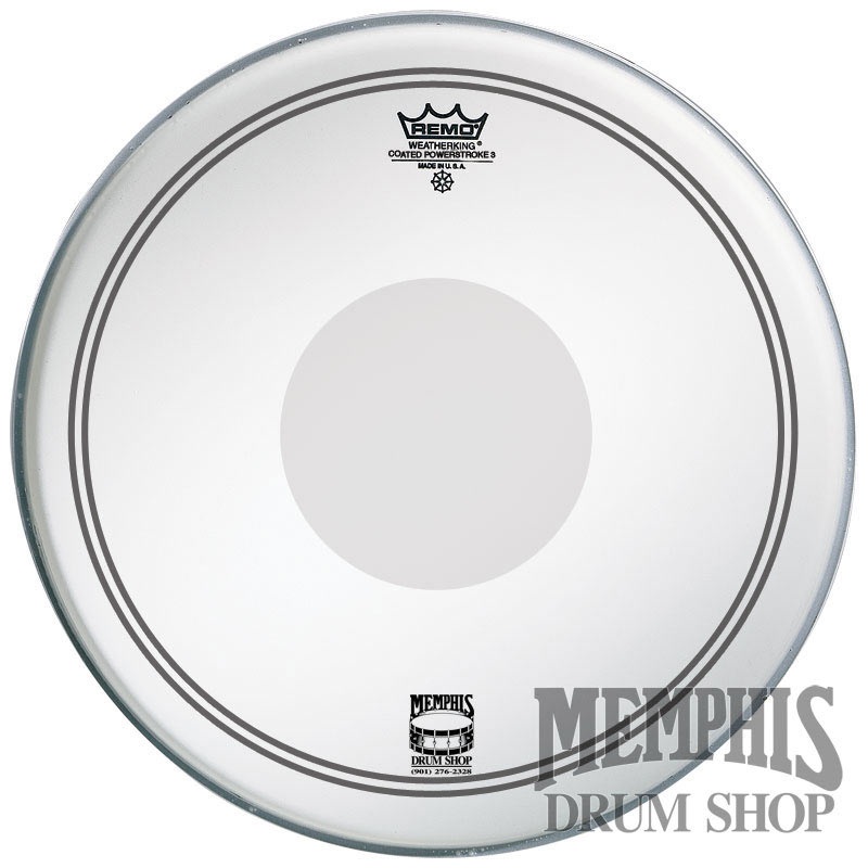 Remo Coated Powerstroke P3 14" Drumhead - Clear Dot On Top
